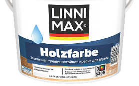 Краска водно-дисперсионная по дереву Linnimax Holzfarbe шелковисто-матовая, база 3